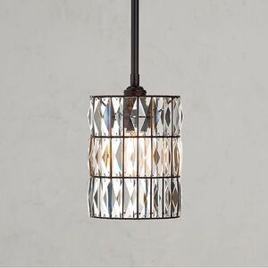 Pottery Barn Adeline Crystal Pole Pendant. New.